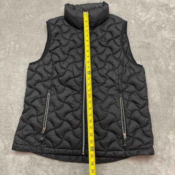 Gerry Down Puffer Vest Women's XL Black Lightweight Full Zip Packable - Picture 3 of 8